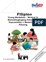 Filipino8 q1 m2 Matatalinghagang Pahayag at Eupemistiko o Masining Na Pahayag V2 1