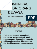 Komunikasi Pada Orang Dewasa