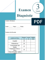 3er Grado - Examen de Diagnóstico (2021-2022)