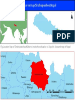 Fig:Location Map of Sindhulpakchowk District - Inset Shows Location of Nepal in Asia and Map of Nepal