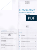 Matematica - Clasa 5 - Caiet Pentru Vacanta de Vara