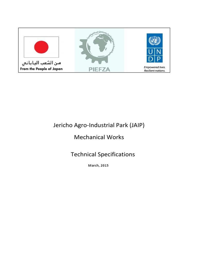 JAIP Mechanical Works Specifications | PDF | Pump | Casing (Borehole)