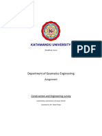 Department of Geomatics Engineering: Assignment