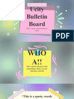 Ucity Bulletin Board Presentation