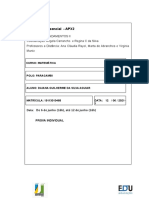 APX2 - Avaliação Presencial de Fundamentos II