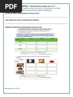 Ejercicios de Combinaciones Simples para Primaria | PDF | Color