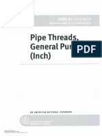 ASME B1.20.1-2013 Pipe Threads, General Purpose (Inch)