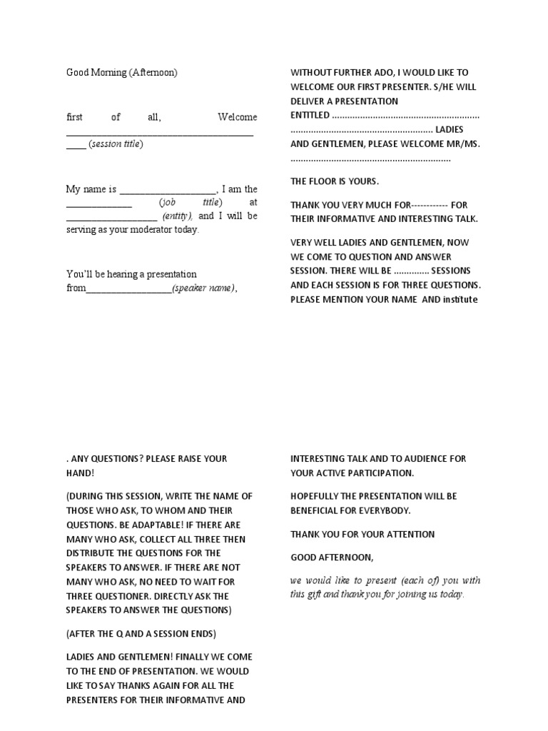Moderator Kim | PDF