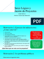 Marco Lógico y Formulación de Proyectos - Sesión 1 31.10.2021