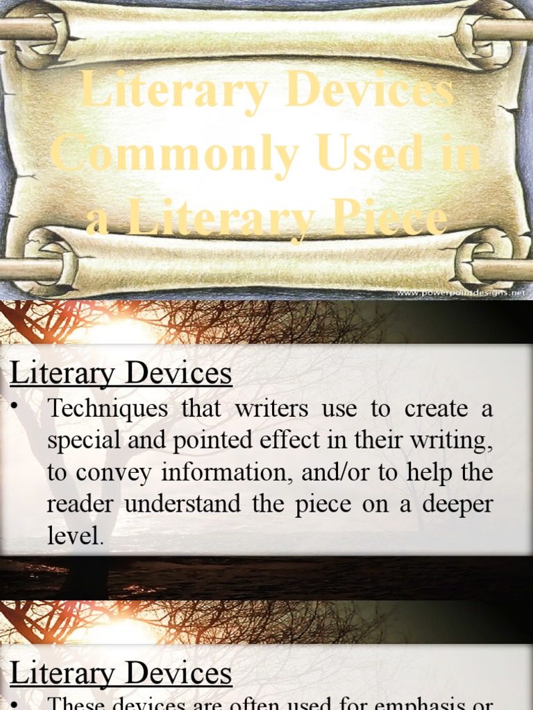 Common Literary Devices Explained | PDF | Metaphor | Poetry