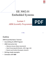 EE 3002.01 Embedded Systems: ARM Assembly Programming