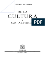 HONORIO DELGADO - De La Cultura y Sus Artifice