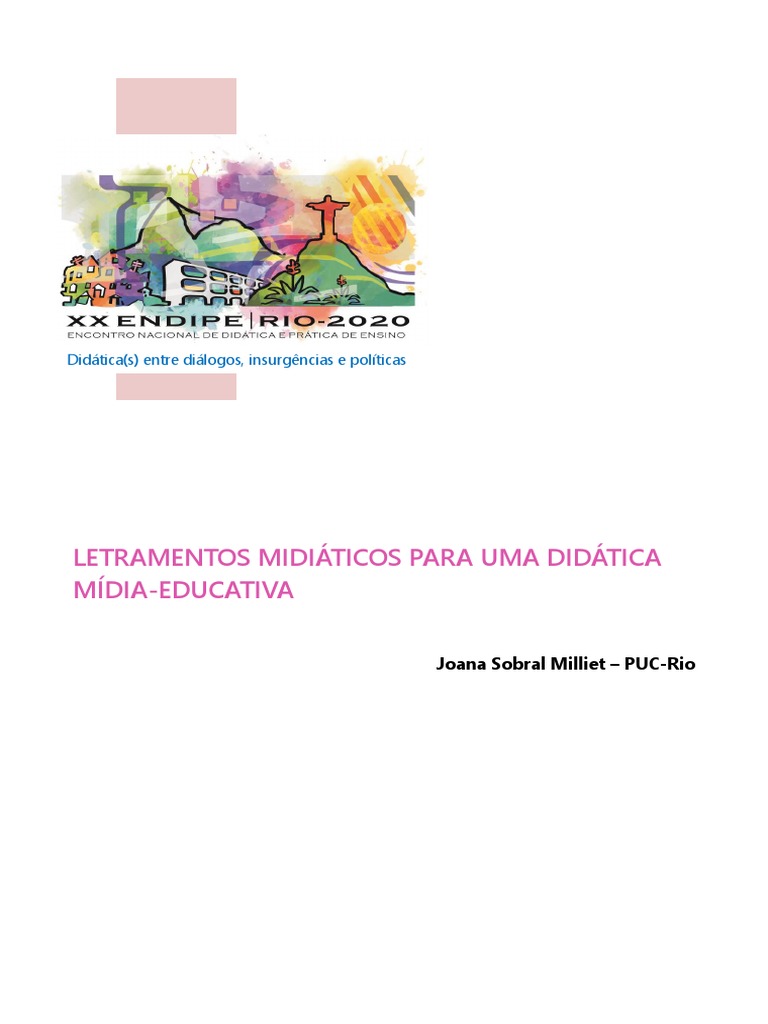 Exemplos de Letramento Midiático | PDF | Internet | Mídia de massa