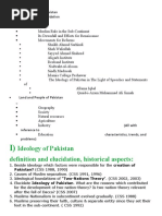 Ideology of Pakistan Definition and Elucidation, Historical Aspects