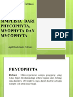 SIMPLISIA DARI PHYCOPHYTA, MYOPHYTA DAN MYCOPHYTA