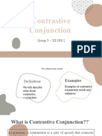 Presentation Contrastive Conjunction