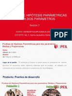 Sesion 7. Pruebas de Hipotesis Parametricas para Dos Poblaciones