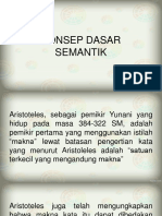 Konsep Dasar Semantik