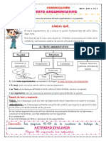 Estructura y elementos de un texto argumentativo