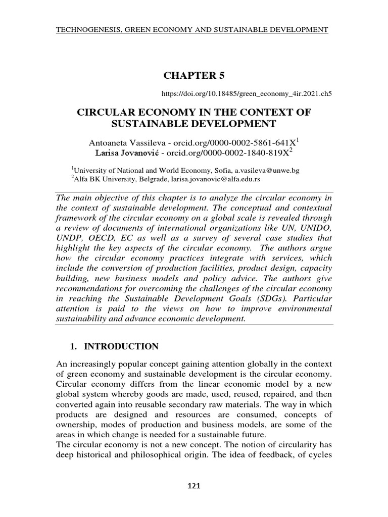 Circular Economy for Sustainable Development | PDF | Sustainability ...