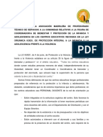PTSC S PROPUESTA DE LA ASOCIACIÓN MADRILEÑA de PTSC S FIGURA DE COORDINADORA DE BIENESTAR EN CENTROS EDUCATIV