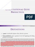 Omputational ENE Rediction: Cse/Bimm/Beng 181 M 24, 2011