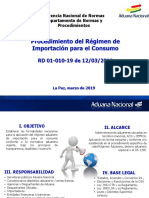 RD 01-010-19 de 12/03/2019: Gerencia Nacional de Normas Departamento de Normas y Procedimientos