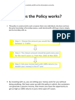 How Does The Policy Works?