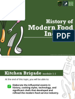 Modern Food Industry: History of