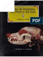 Atlas de Anatomia Del Perro y Del Gato (Tomo I) (J. Ruberte, J. Sautet)