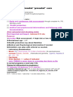 Antenatal Prenatal Care: Early and Continuous Risk Assessment