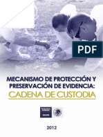 Cadena de Custodia-mecanismo de Protección y Preservación de Evidencia