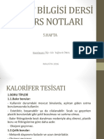 Tesi̇sat Bi̇lgi̇si̇ Dersi̇ Ders Notlari