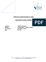 Installation Manual for Semi Boltless Liners