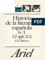 España 1900-1939 - Historia-De-La-Literatura-Espanola-6 - G - Brown PDF