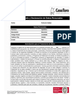 Formato Tratamiento - y - Declaracion - de - Datos - Personales - CT