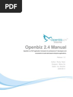 Openbiz 2.4 Manual