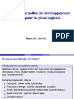 2020 GLA Cours 5 Méthodes Formelles Génie Logiciel