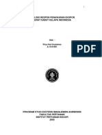 Analisis Respon Penawaran Ekspor Serat Sabut Kelapa Indonesia - 2005