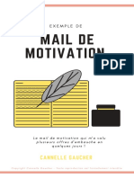 Mail de Motivation Un Job Avec Cannelle