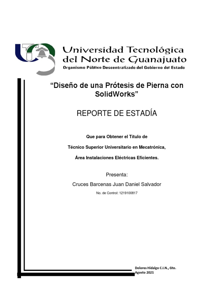 Diseño de Prótesis de Pierna en SolidWorks | PDF | Tobillo | Rodilla