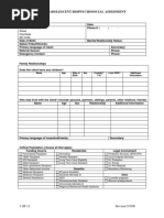 Child Adol Traditional Biopsychosocial Template