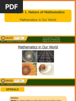 Chapter I. Nature of Mathematics: Mathematics in Our World