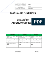 Manual de Funciónes Comite de Farmacovigilancia CNS 2021