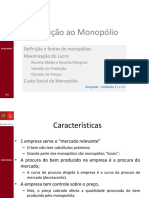 Introdução ao Conceito e Gestão de Monopólios