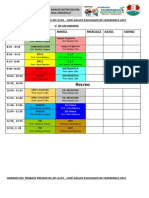 HORARIO SECUNDARIA 2021 POR GRADO Presencial - Noviembre y Diciembre