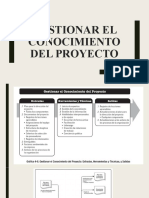 Gestionar El Conocimiento Del Proyecto