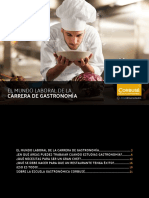 El mundo laboral de la carrera de Gastronomía