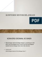 Konversi Sistem Bilangan