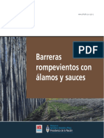 Barreras rompevientos con álamos y sauces